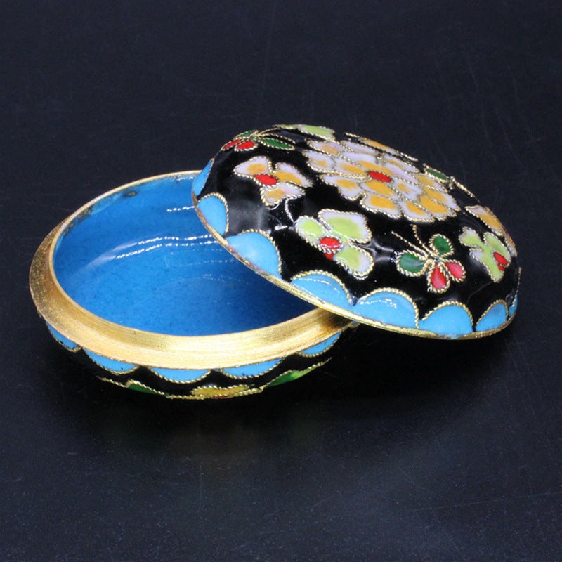 Imperial Peking Cloisonné Jewelry Box – Handcrafted Silver Filigree & Enamel Treasure Case