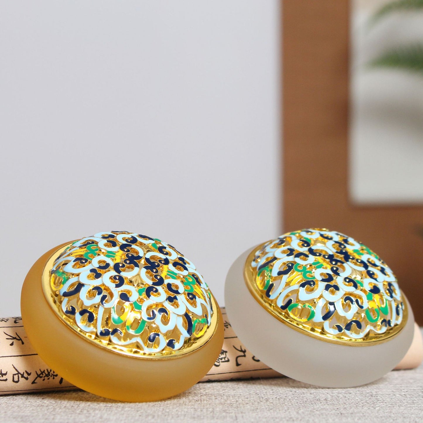 Mini Nine-Tailed Fox Enamel Incense Burner – Handcrafted Zen Decor