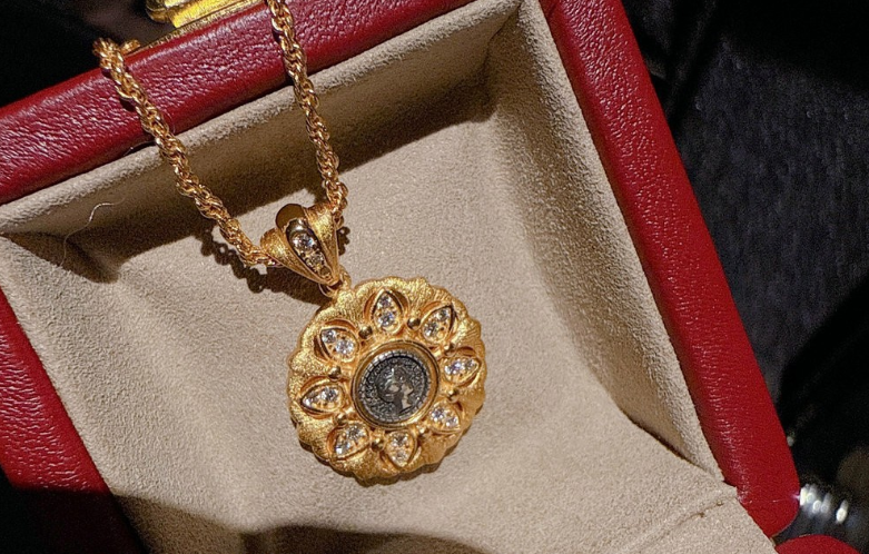 "Goddess Collection" – Vintage Coin & Floral Enamel Jewelry
