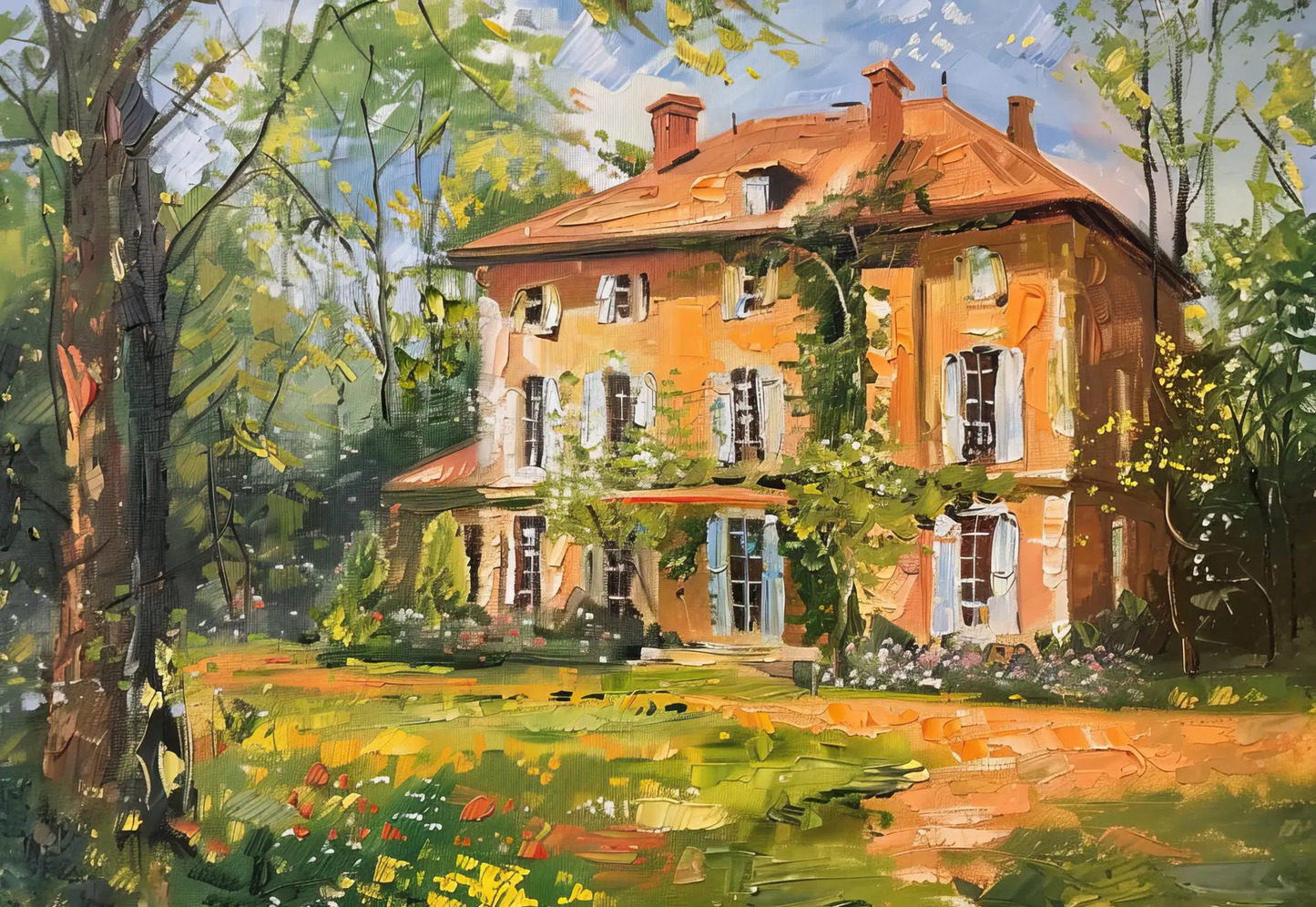 Personalized Oil House Portrait, Custom House Painting, First Home Gift, Realtor Closing Gift, Housewarming Gift, Secret Santa Gifts