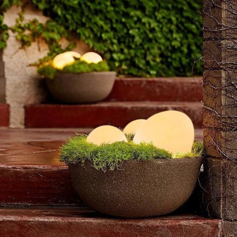 Moonlit Garden Stone Lamps – Versatile Outdoor Glow Lights