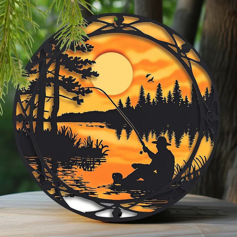 Artisan Round Wall Décor - 6" Multi-Scene Acrylic Plaques Set