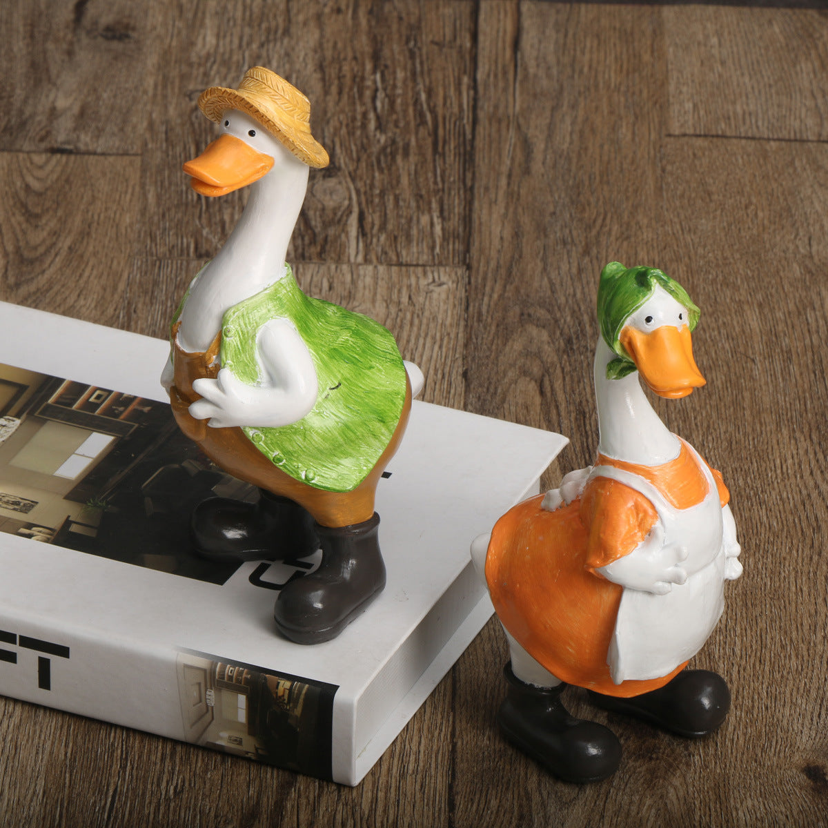 Whimsical Duck Figurines – Vibrant Garden & Patio Decor