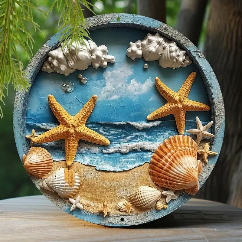 Artisan Round Wall Décor - 6" Multi-Scene Acrylic Plaques Set