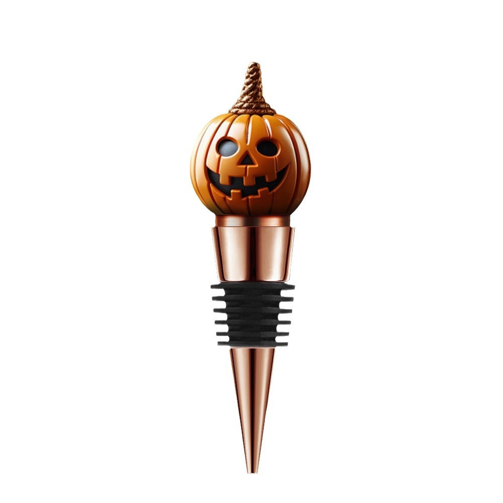 Halloween Wine Stoppers Set - Pumpkin Head, Ghost & Hellhound Designs