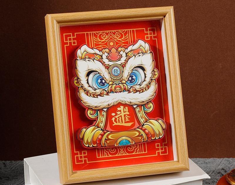 3D Chinese Auspicious Paper Art – Laser-Cut Feng Shui Wall Decor