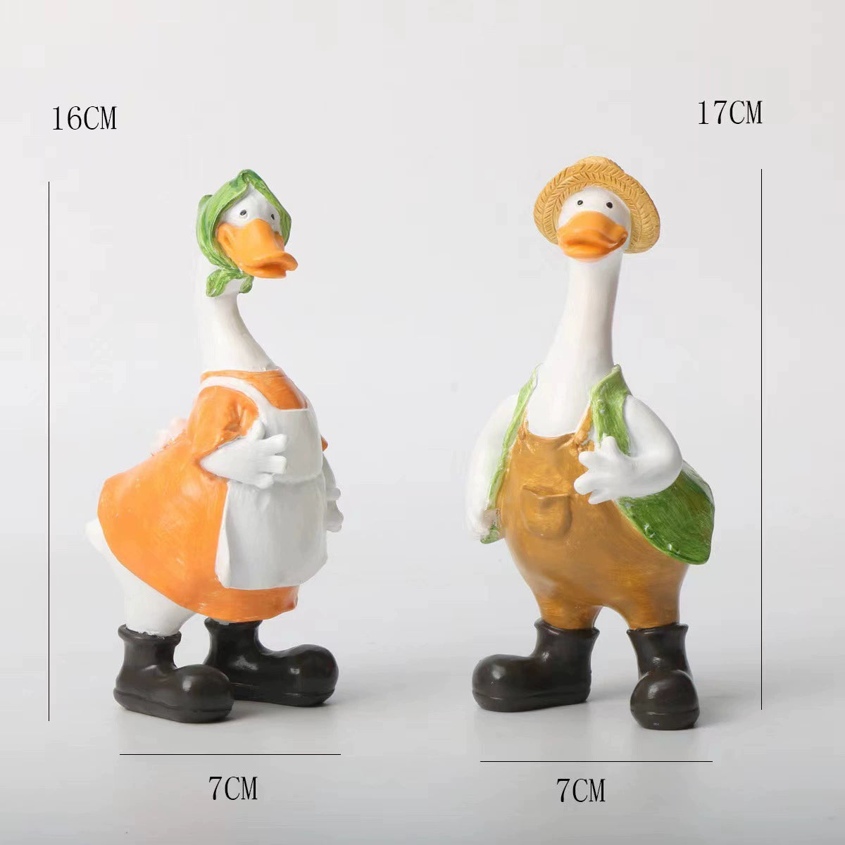 Whimsical Duck Figurines – Vibrant Garden & Patio Decor
