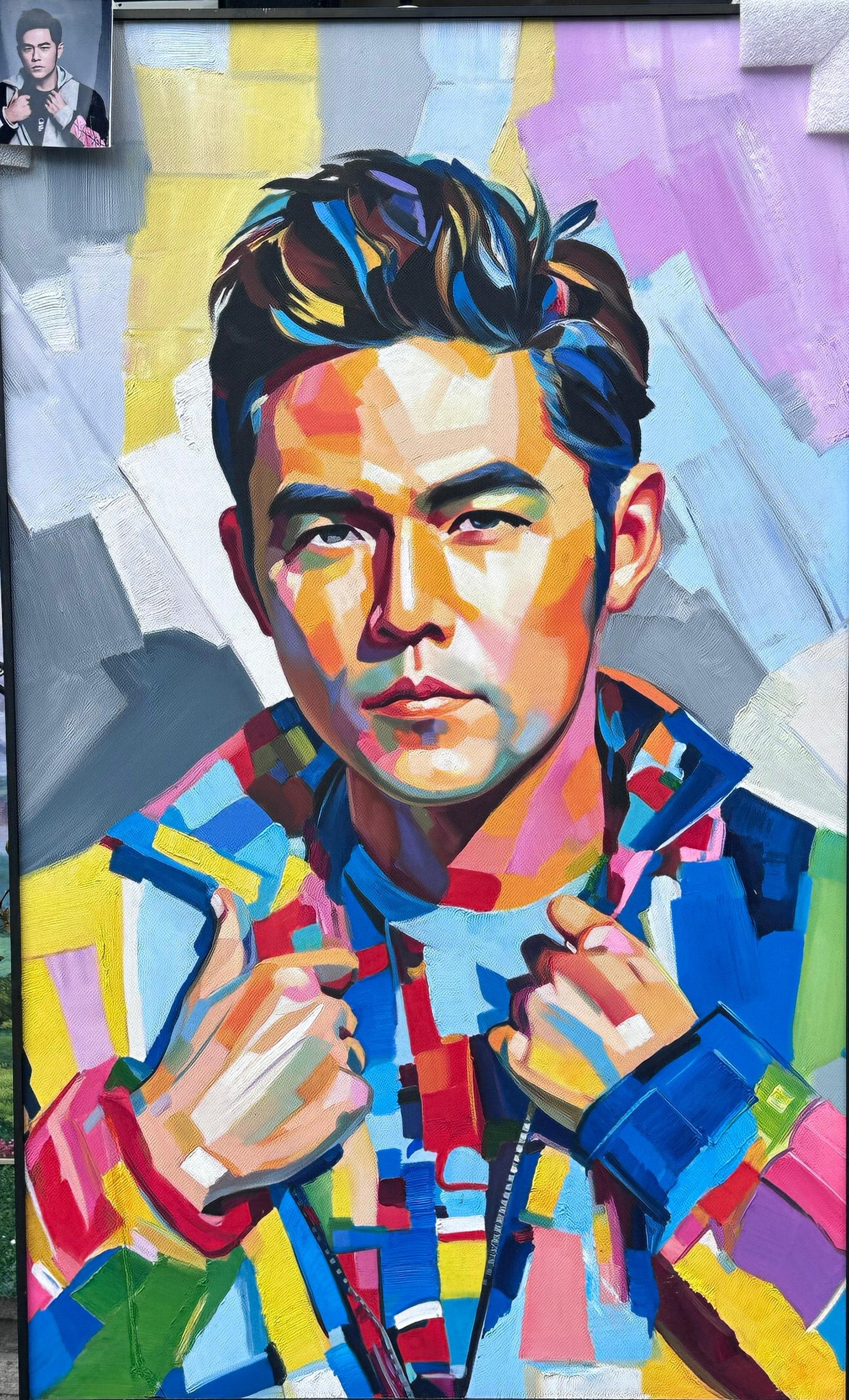 Custom ORIGINAL Pop Art Portrait Painting from Photo, Person Portrait Art Commission on Canvas, Personalized & Birthday Gift Ideas