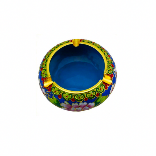 Artisanal Cloisonné Enamel Decorative Bowl – Vibrant Chinese Artwork