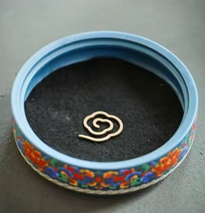 Artisan Enamel Cloisonné Incense Burner - Dual-Purpose Home Decor & Mosquito Repellent (6.1" x 3"）