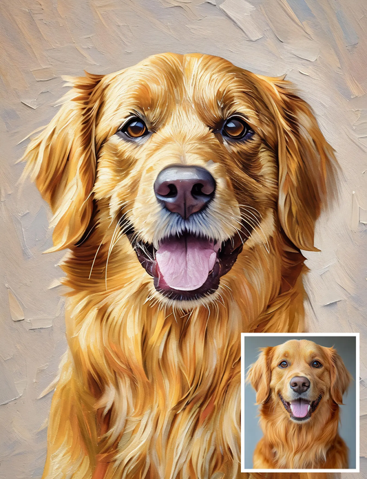 Pet portrait custom oil painting from photo, Cat portrait painting, Dog portrait painting, pet lover gift, Personalized pet memorial gift