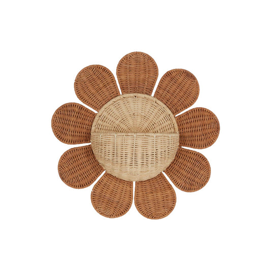Nordic Sunflower Wall Décor - 16" Multi-Functional Woven Storage Basket (1.6 lbs)