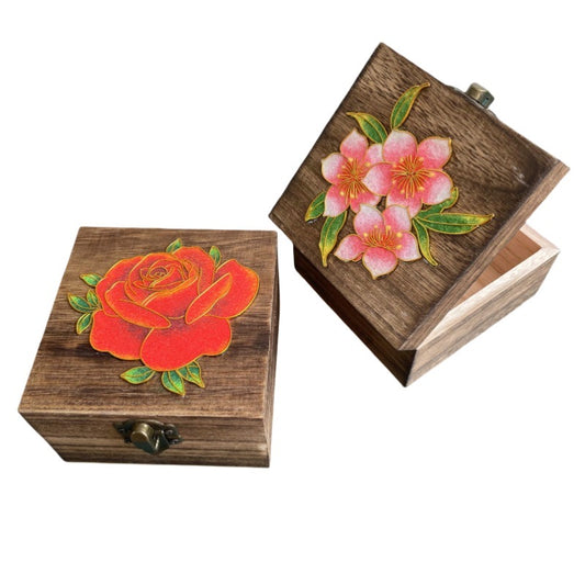 Cloisonné Filigree Enamel Jewelry Box – Handcrafted Chinese Heritage DIY Organizer